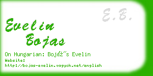 evelin bojas business card